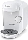 Bosch TAS1404 Tassimo Vivy 2 - Cafetera Multibebidas Automática de Cápsulas, Diseño Compacto, color Blanco, Única