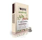 Koffie Cup Colombia 40 Cápsulas compostables de café compatibles con máquinas Nespresso® original line. Receta Colombia. Total 40 cápsulas (4x10cáps)