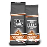 DER-FRANZ - Café aromatizado con canela natural, molido, 500 g (paquete de 2)