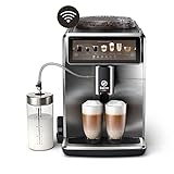 Saeco Xelsis Suprema Cafetera Superautomática - Wi-Fi Integrado, 22 Variedades de Café, Pantalla Táctil Intuitiva 7.8', 8 Perfiles de Usuario, Molinillo de Cerámica (SM8889/00)