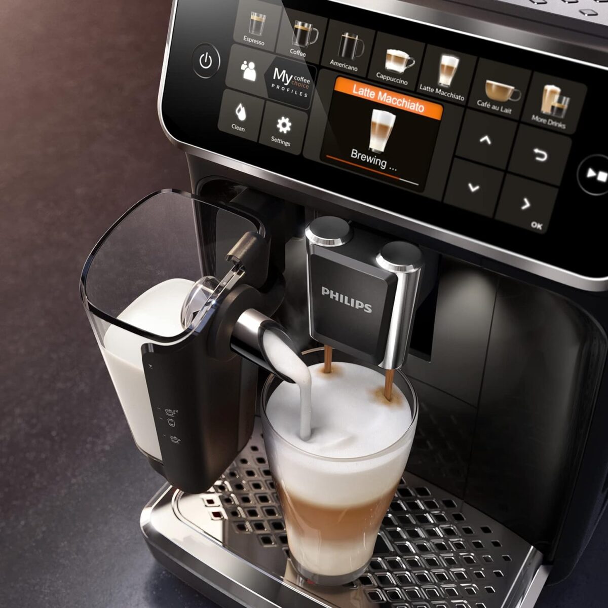 Como preparar café con café molido en Philips 5400 series